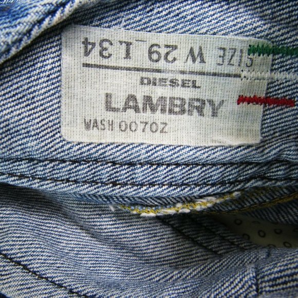DIESEL Medium Wash LAMBRY Button Fly Blue Flare Jeans Size 29" x 34" x 8.5" Rise - Picture 5 of 7